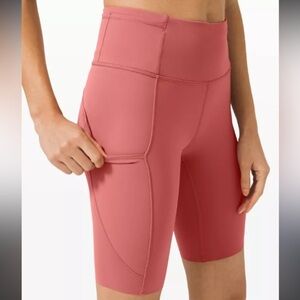 LULULEMON Fast and Free Biker Shorts. Size 4